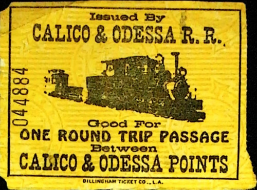 Calico odessa railroad round - calico,
