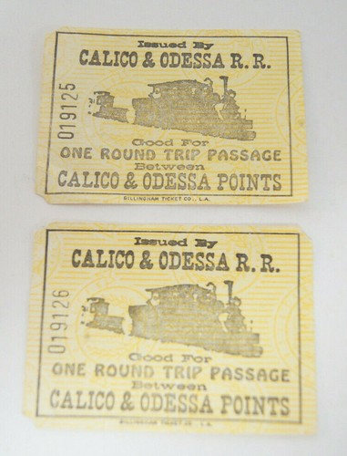 Calico odessa rail road - calico, &